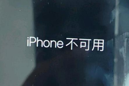 伊州苹果服务网点分享锁屏界面显示“iPhone 不可用”如何解决 